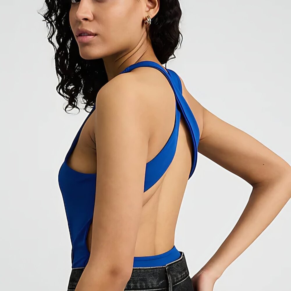 Body Contour High Compression Strappy Open Back Bodysuit